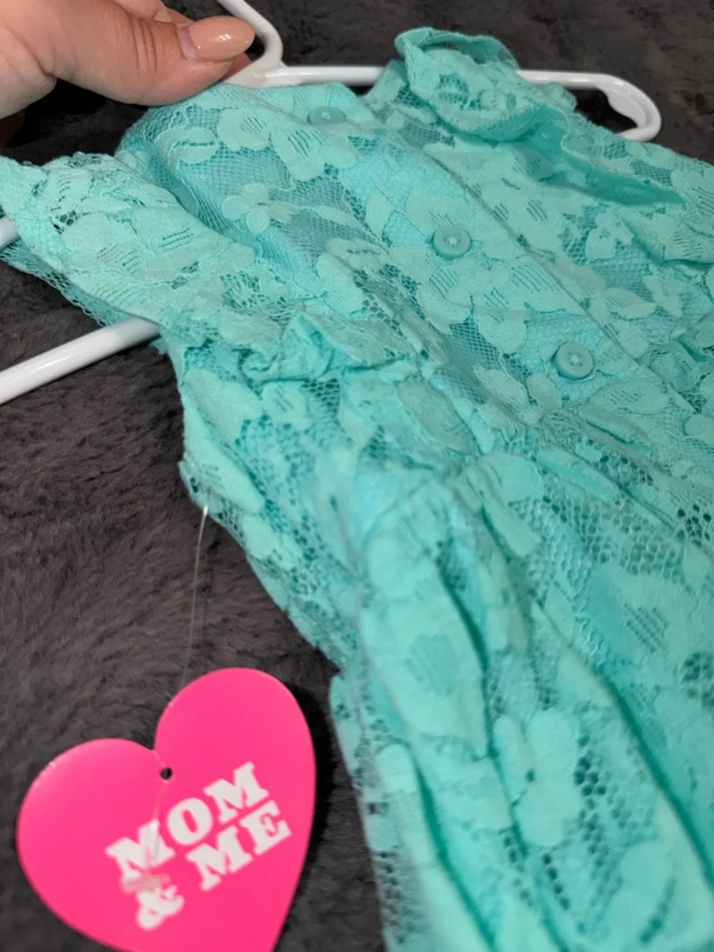 The Children's Place Mint Lace Dress